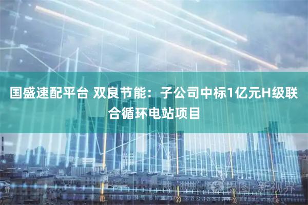 国盛速配平台 双良节能：子公司中标1亿元H级联合循环电站项目